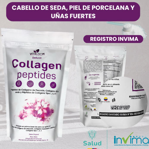 Colageno deluxe - Cabello largo, piel suave y uñas fuertes