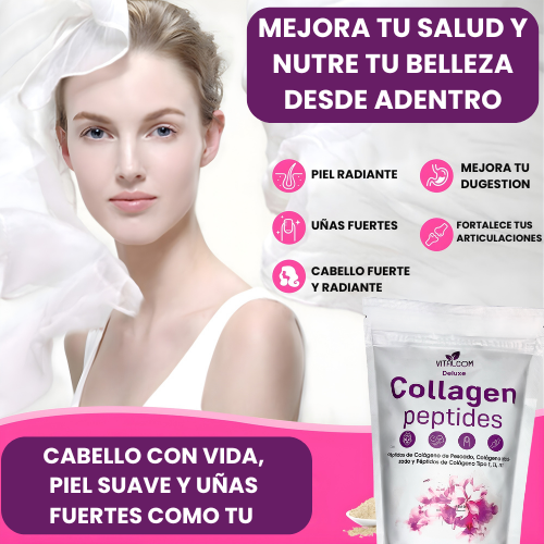 Colageno deluxe - Cabello largo, piel suave y uñas fuertes