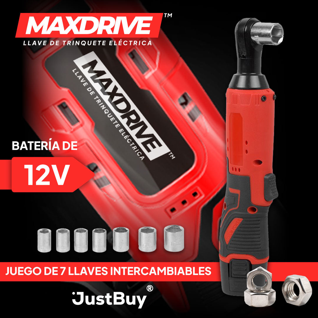 MaxDrive™: Trinquete Eléctrico de Alta Potencia para Desatornillar y Atornillar